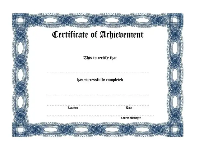 Certificate of Achievement Featured